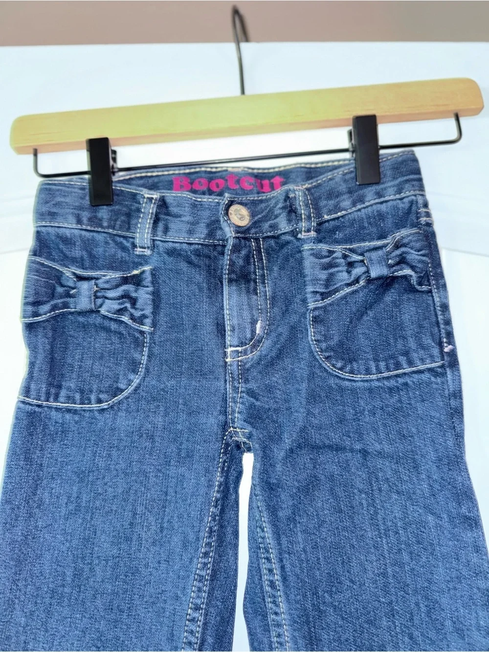 Gymboree Dark Blue Flare Jeans with Pink Top